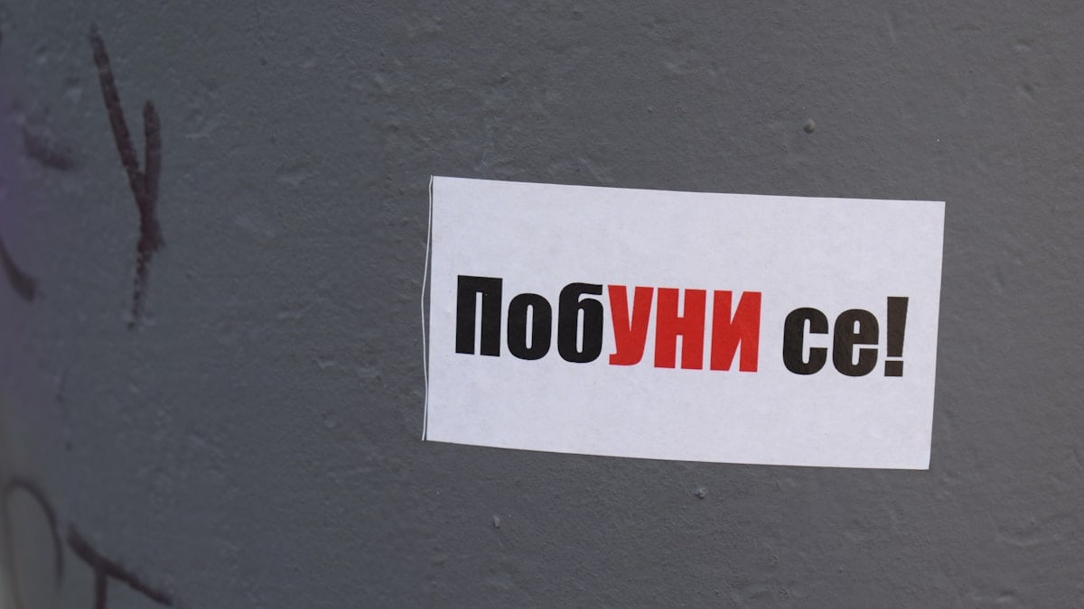 Rebel! the sticker reads.